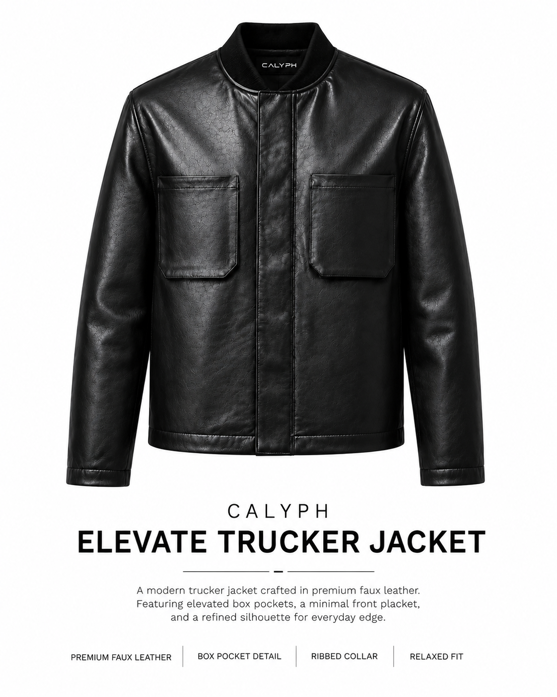 Box-Shaped pocket Trucker Jacket