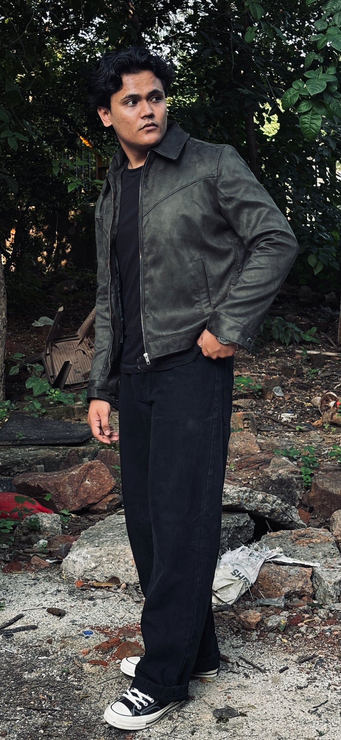 SUEDE LATHER SHACKET