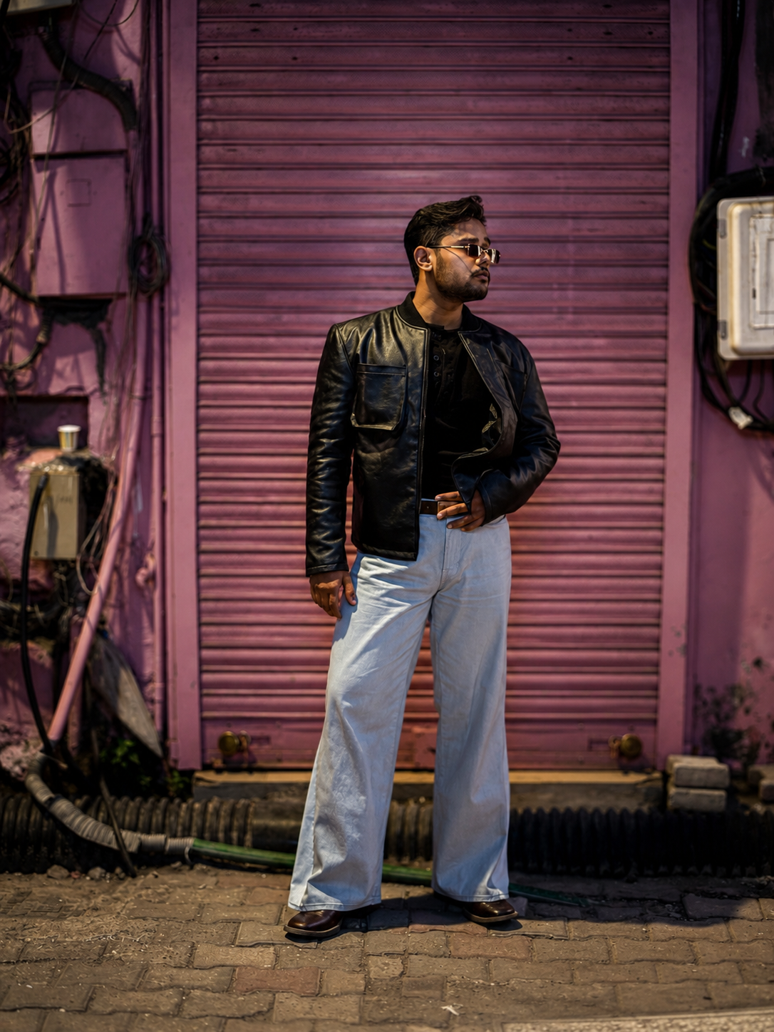 Box-Shaped pocket Trucker Jacket